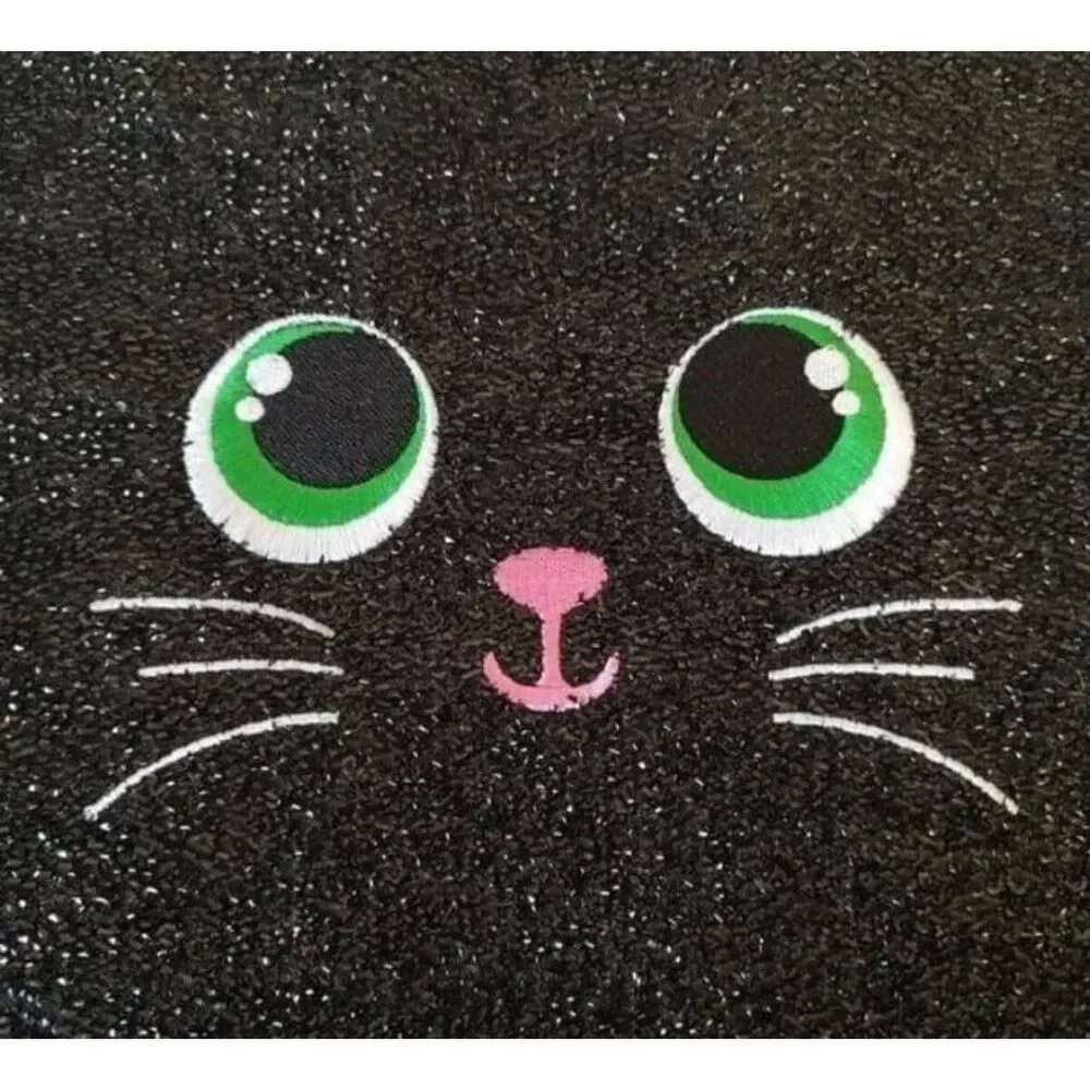 Kitty Cat Feline Silly Face Tote Book Bag Pocketbook Purse Multicolor Age 3+ New